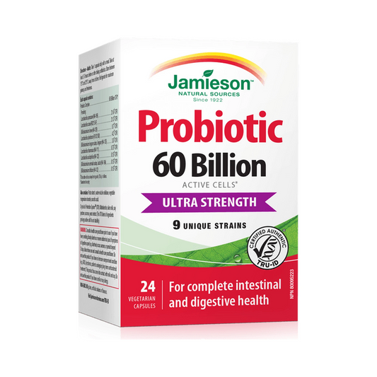 Jamieson Probiotic Ultra Strength 60 Billion 24 Capsules
