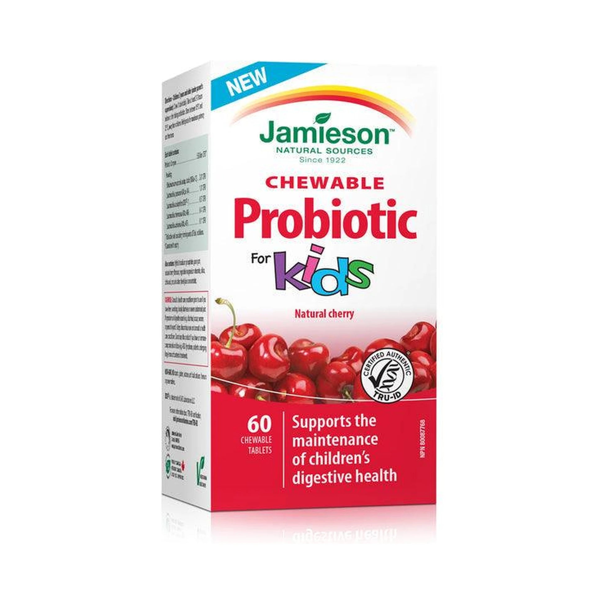 Jamieson Probiotic for Kids Natural Cherry 60 Chewable