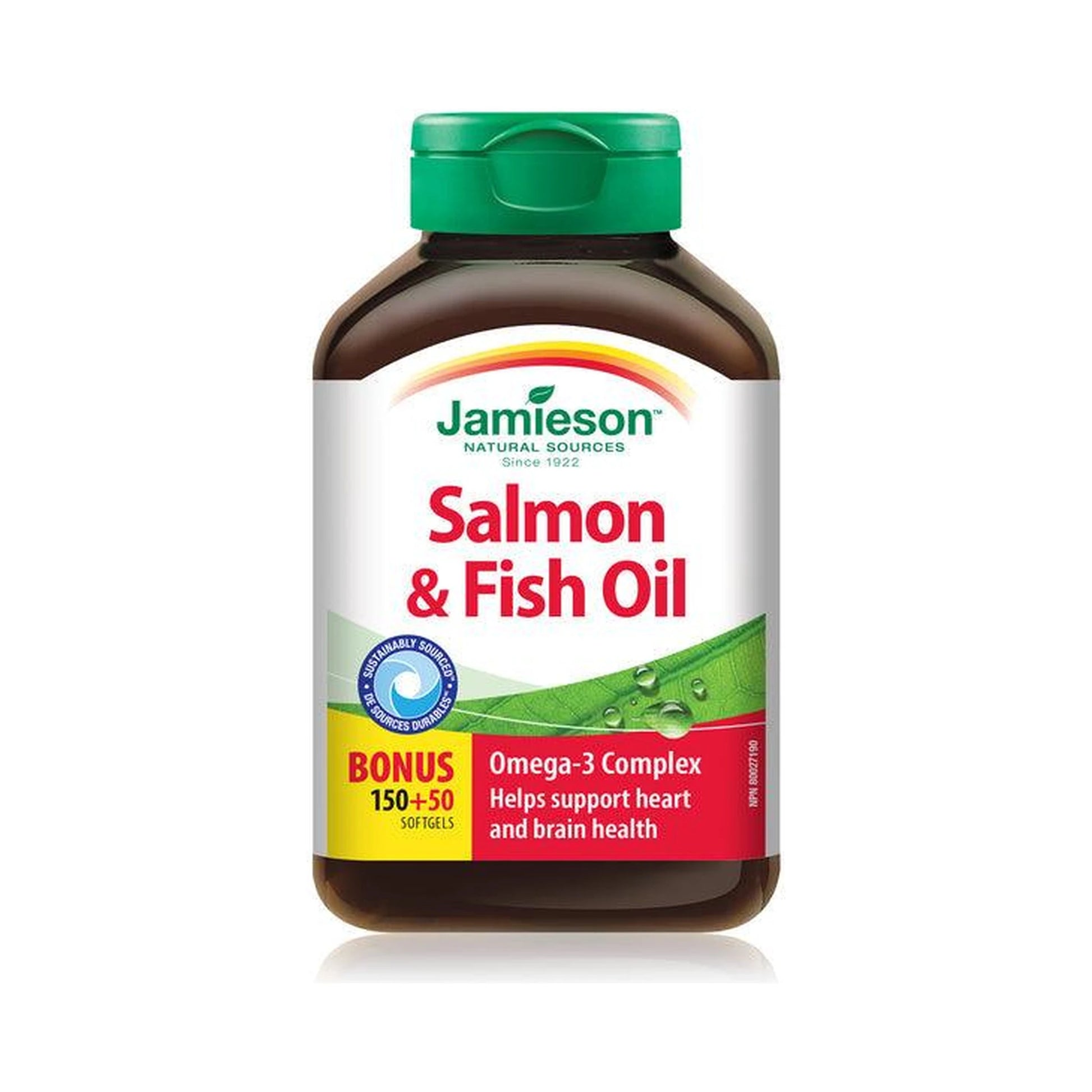 Jamieson Salmon & Fish Oil BONUS SIZE 200 Softgels