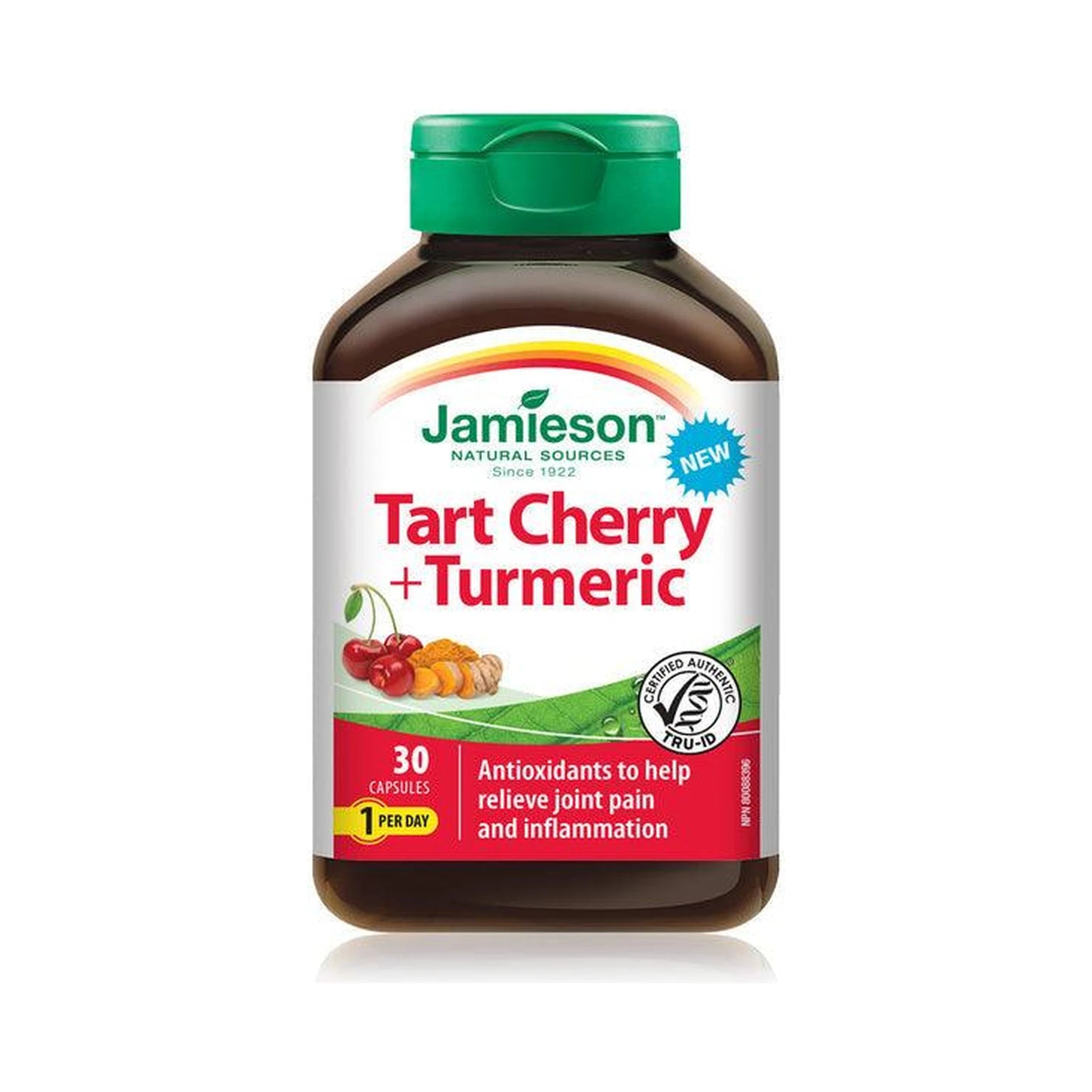 Jamieson Tart Cherry + Turmeric 30 Capsules
