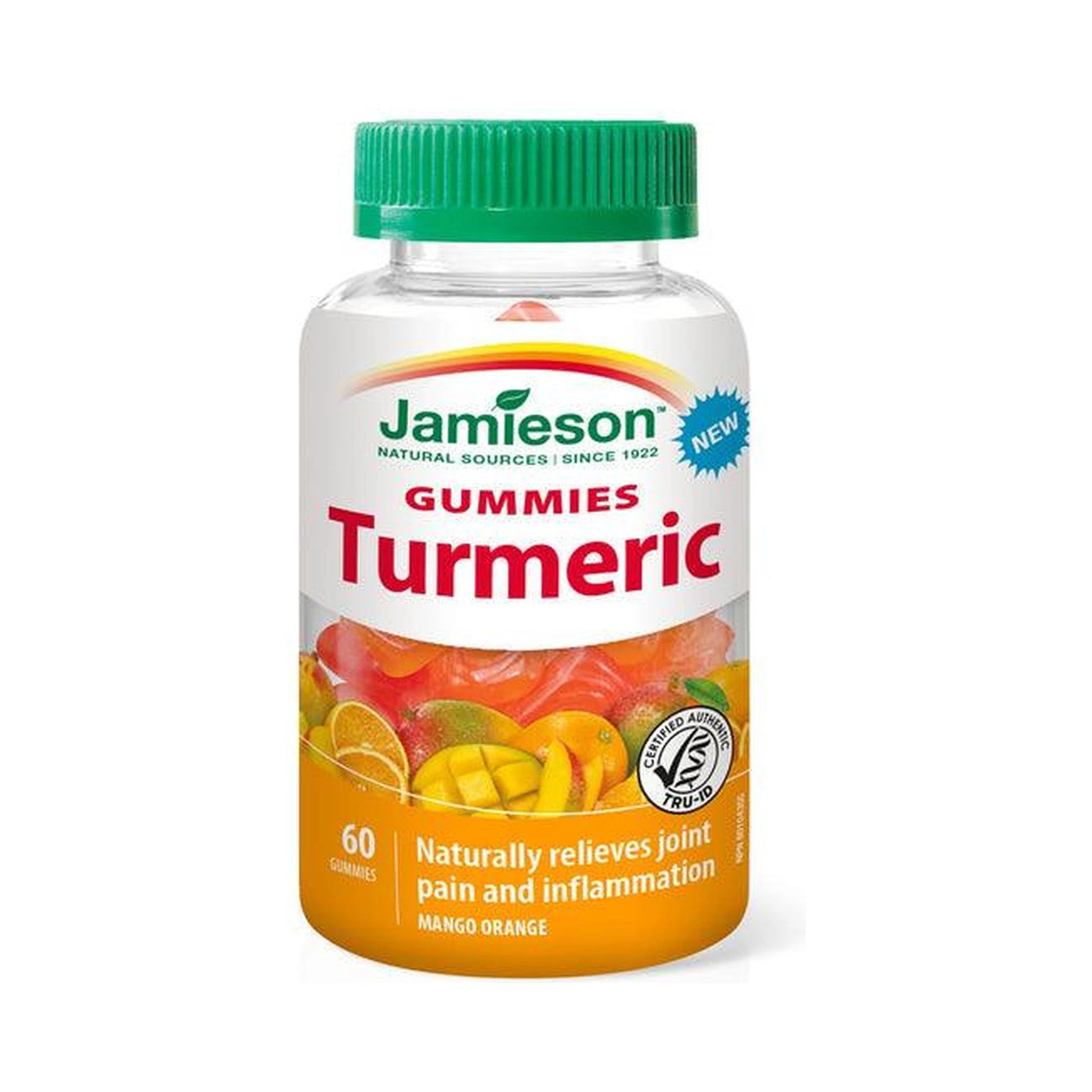 Jamieson Turmeric Mango Orange 60 Gummies