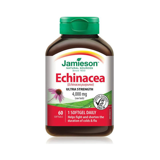 Jamieson Ultra Strength Echinacea purpurea 4,000mg 60 Softgels