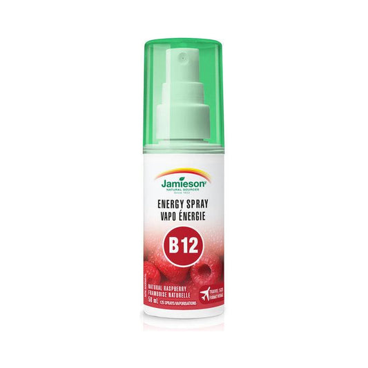 Jamieson Vitamin B12 Energy Spray 500mcg Raspberry 58mL
