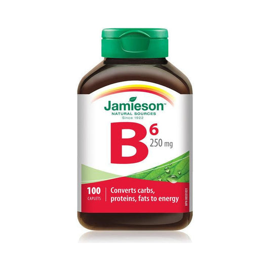 Jamieson Vitamin B6 250mg Pyridoxine HCI 100 Caplets