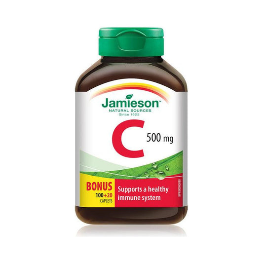 Jamieson Vitamin C 500mg BONUS SIZE 120 Caplets