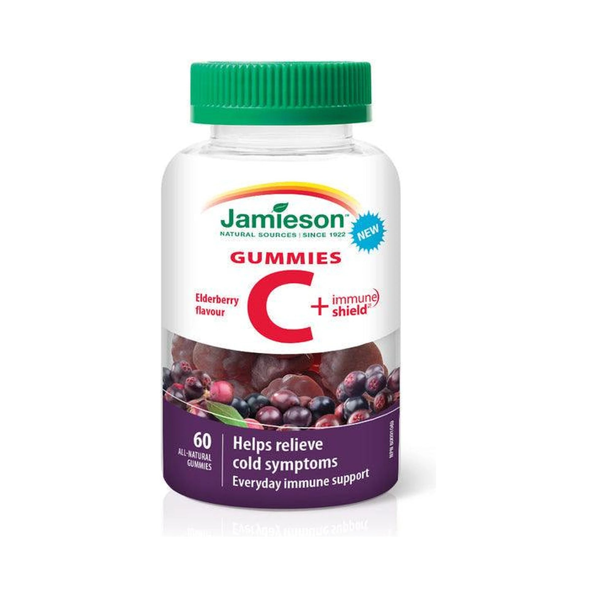 Jamieson Vitamin C + Immune Shield Elderberry 60 Gummies