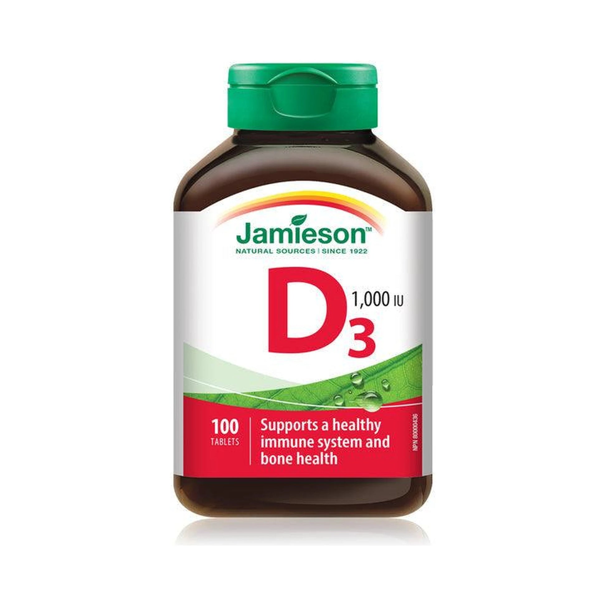 Jamieson Vitamin D3 1000IU 100 Tablets