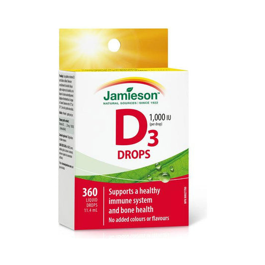 Jamieson Vitamin D3 1000IU 360 Droplets Liquid