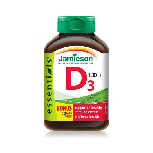 Jamieson Vitamin D3 1000IU BONUS SIZE 240 Tablets
