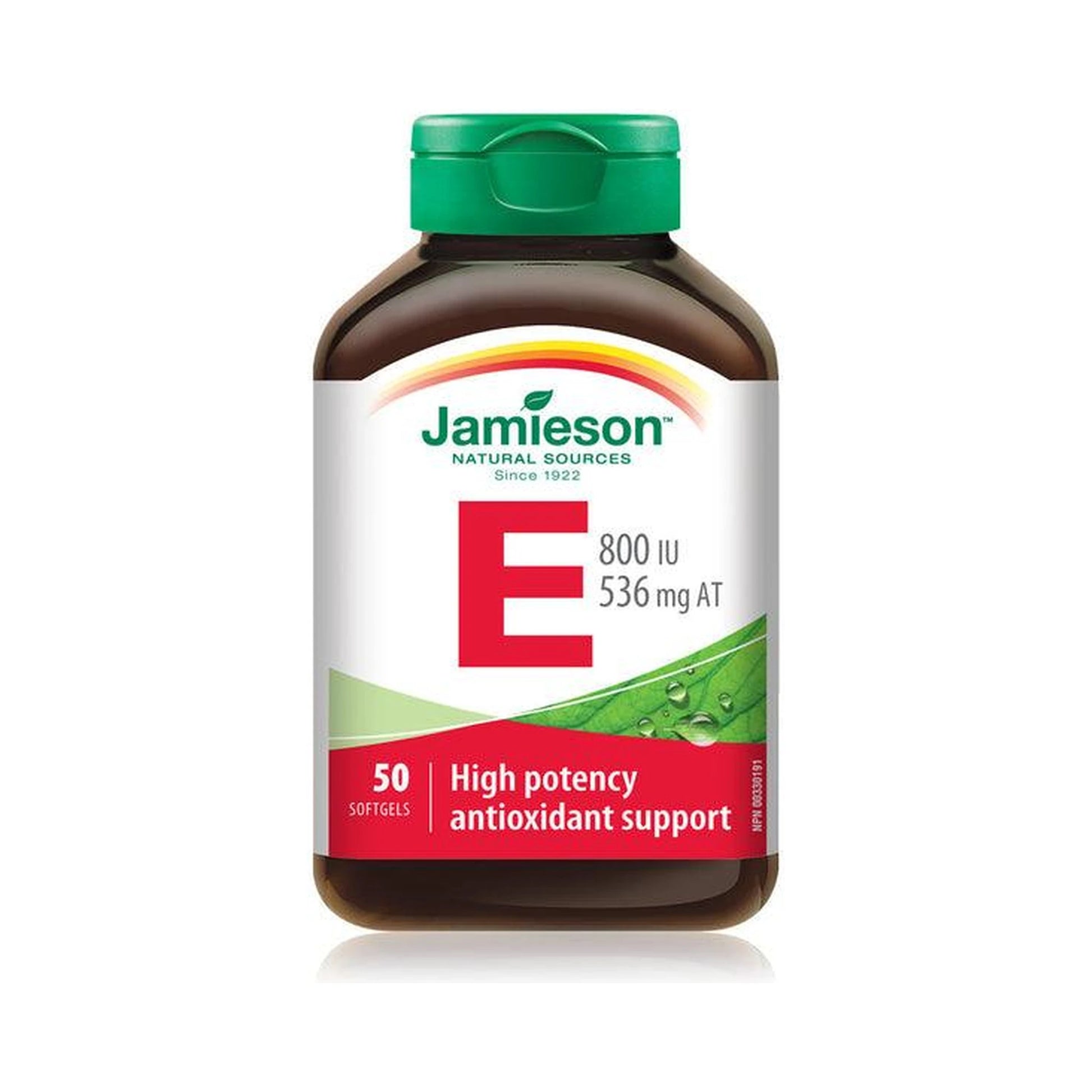 Jamieson Vitamin E Ultra Strength 800IU 50 Softgels