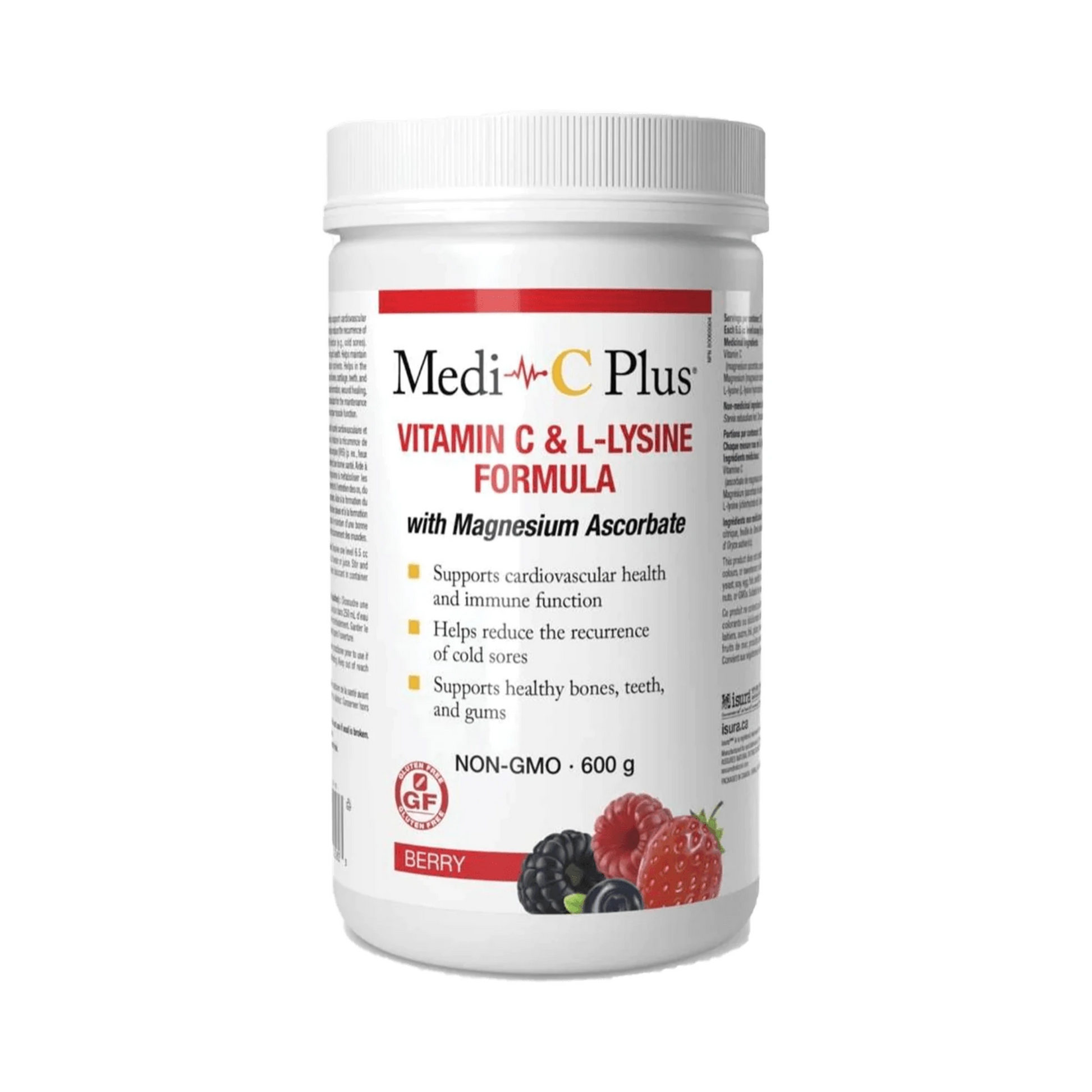 Medi-C Plus Berry with Magnesium Pwd 600g - Wellness Supplement