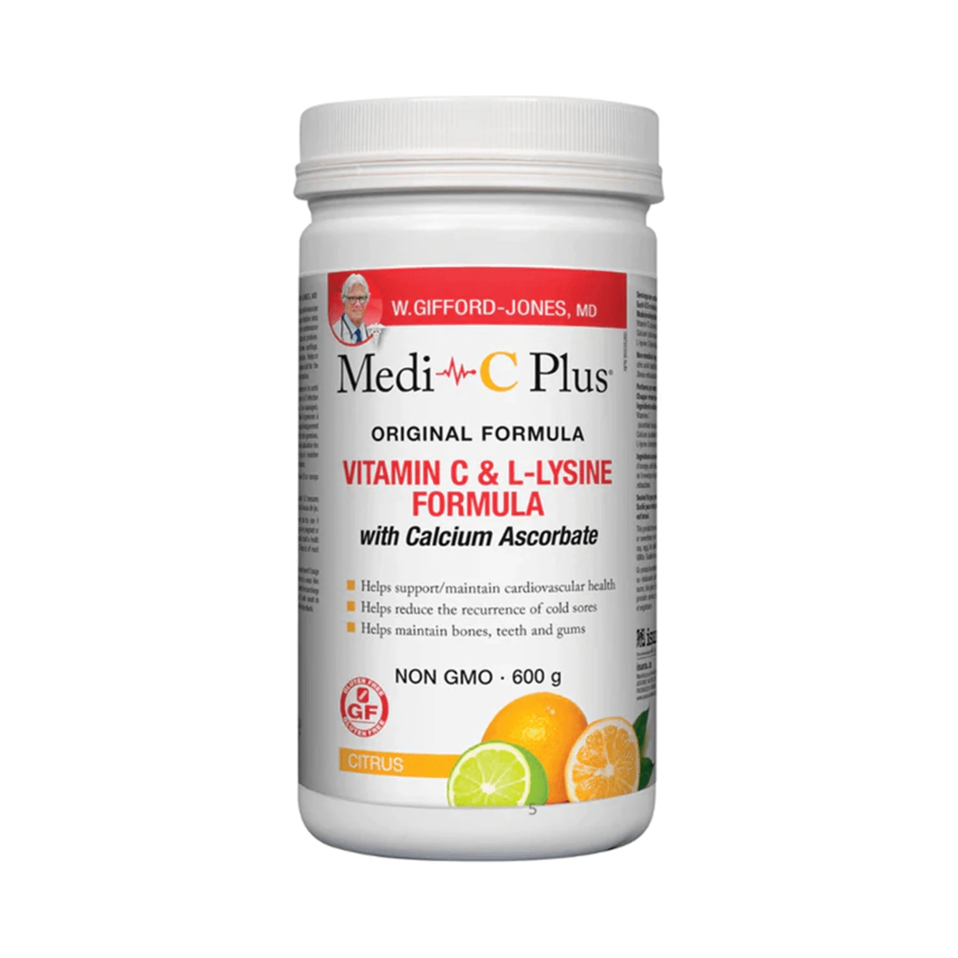 Medi-C Plus Citrus with Calcium Pwd 600g - Wellness Supplement