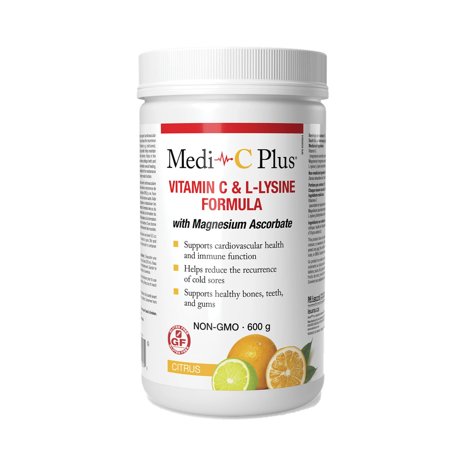 Medi-C Plus Citrus with Magnesium Pwd 600g - Wellness Supplement