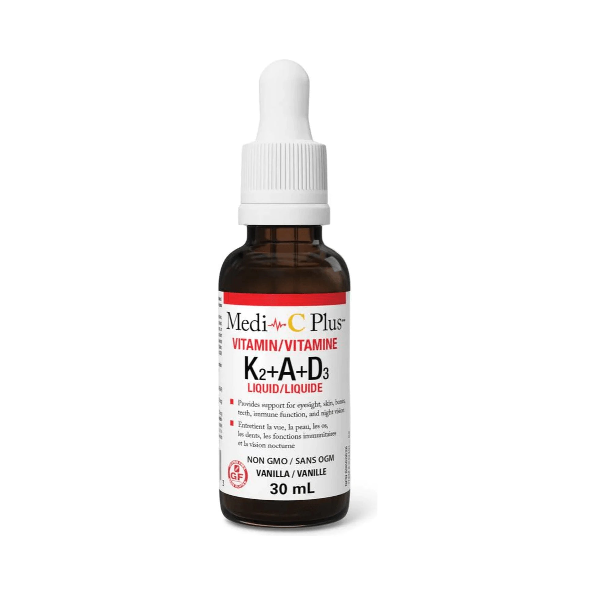 Medi-C Plus Vitamin K2+A+D3 30mL - Wellness Supplement