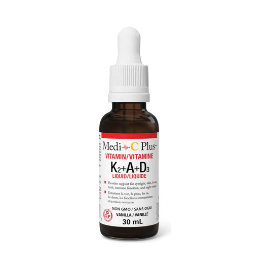 Medi-C Plus Vitamin K2+A+D3 30mL - Wellness Supplement