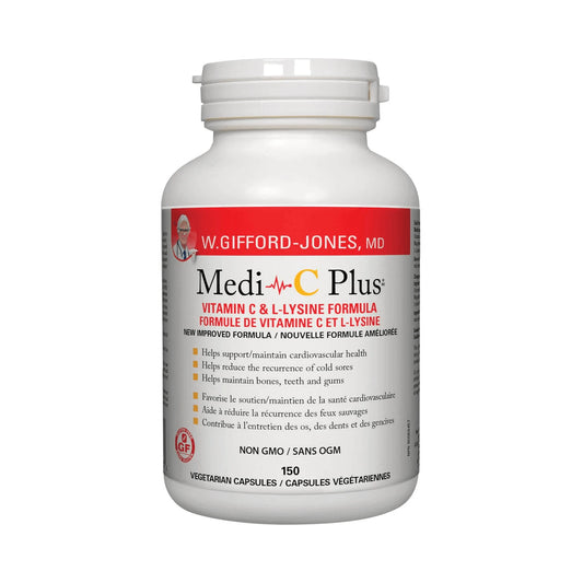 Medi-C Plus with Calcium 150 Veg Capsules - Wellness Supplement