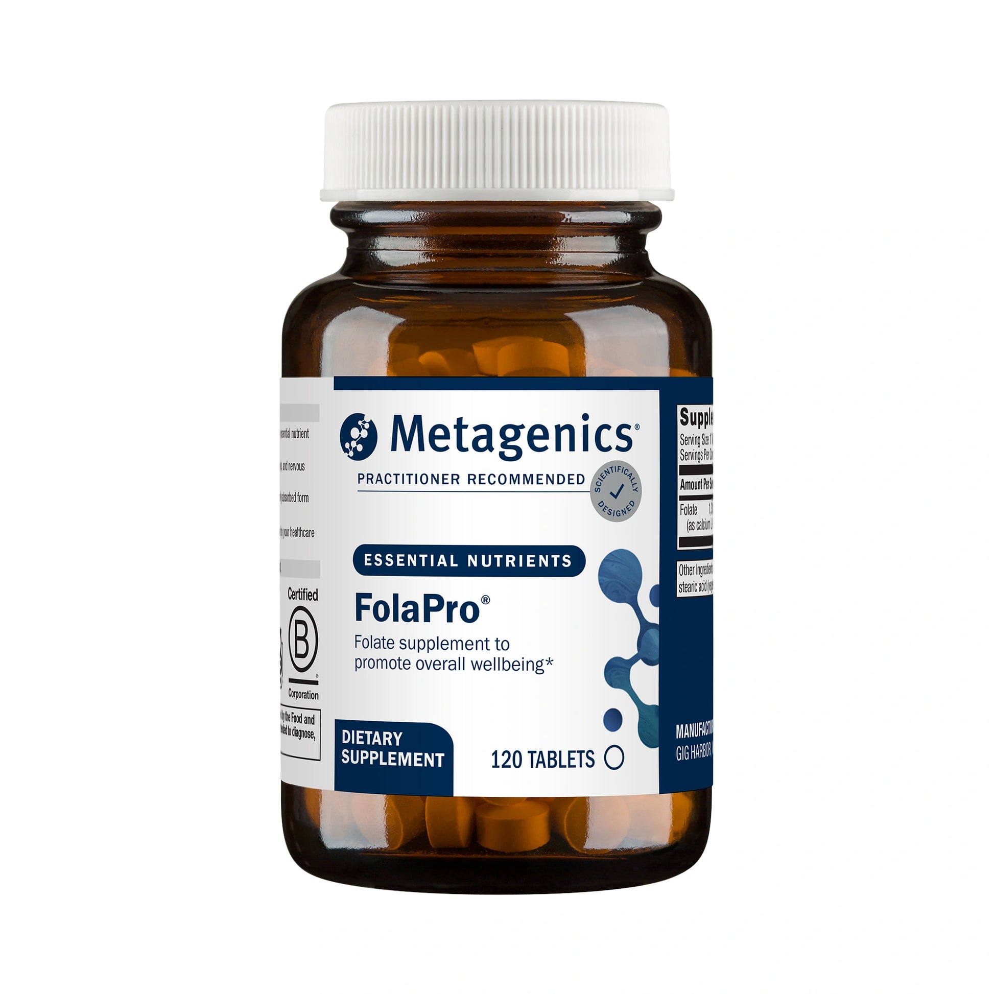 Metagenics FolaPro 120 Tablets