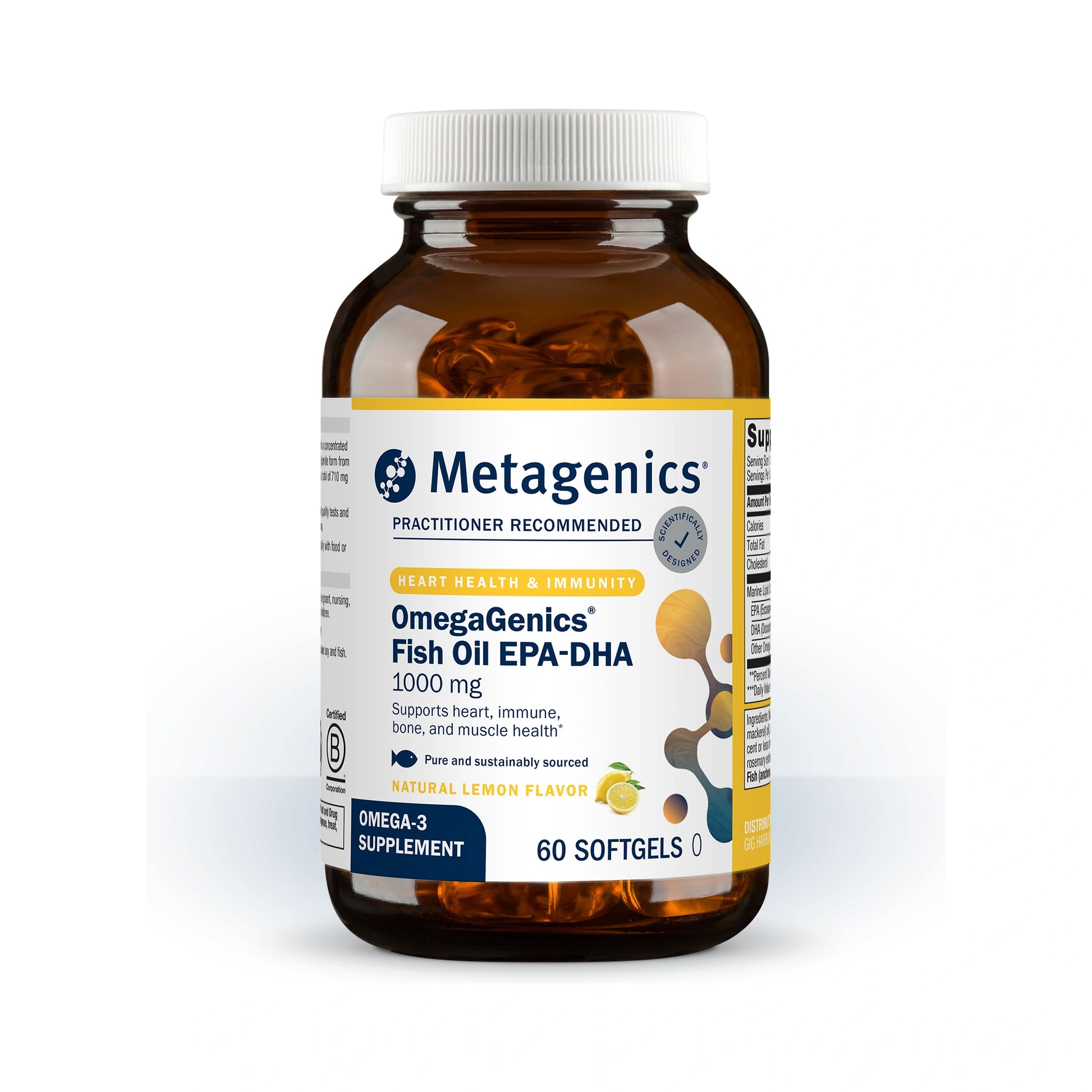 Metagenics OmegaGenics Fish Oil EPA-DHA 1000mg 60 Softgels