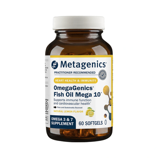 Metagenics OmegaGenics Fish Oil Mega 10 60 Softgels