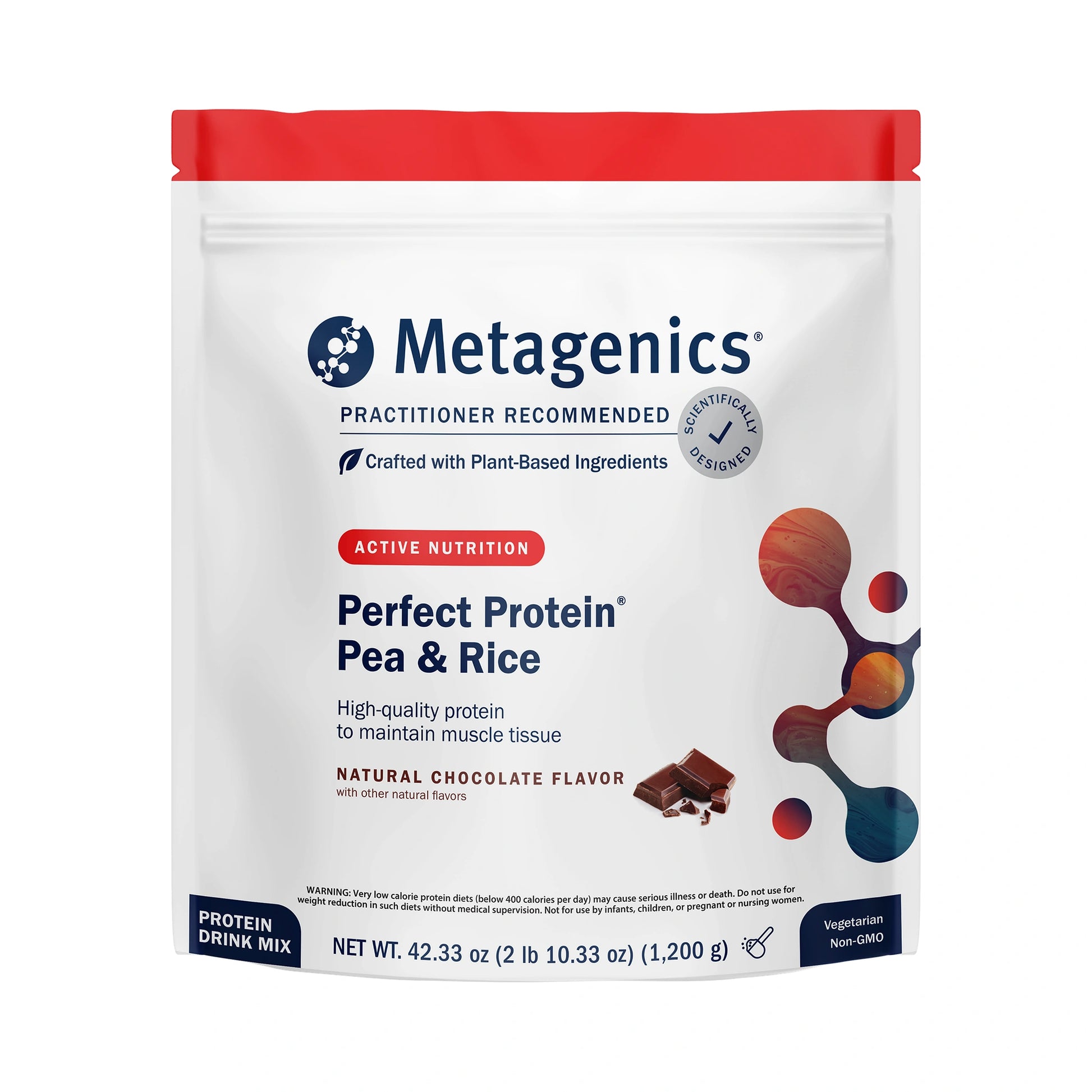 Metagenics Perfect Protein Pea & Rice Chocolate 1200g