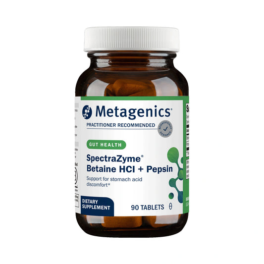 Metagenics SpectraZyme Betaine HCI + Pepsin 90 Tablets