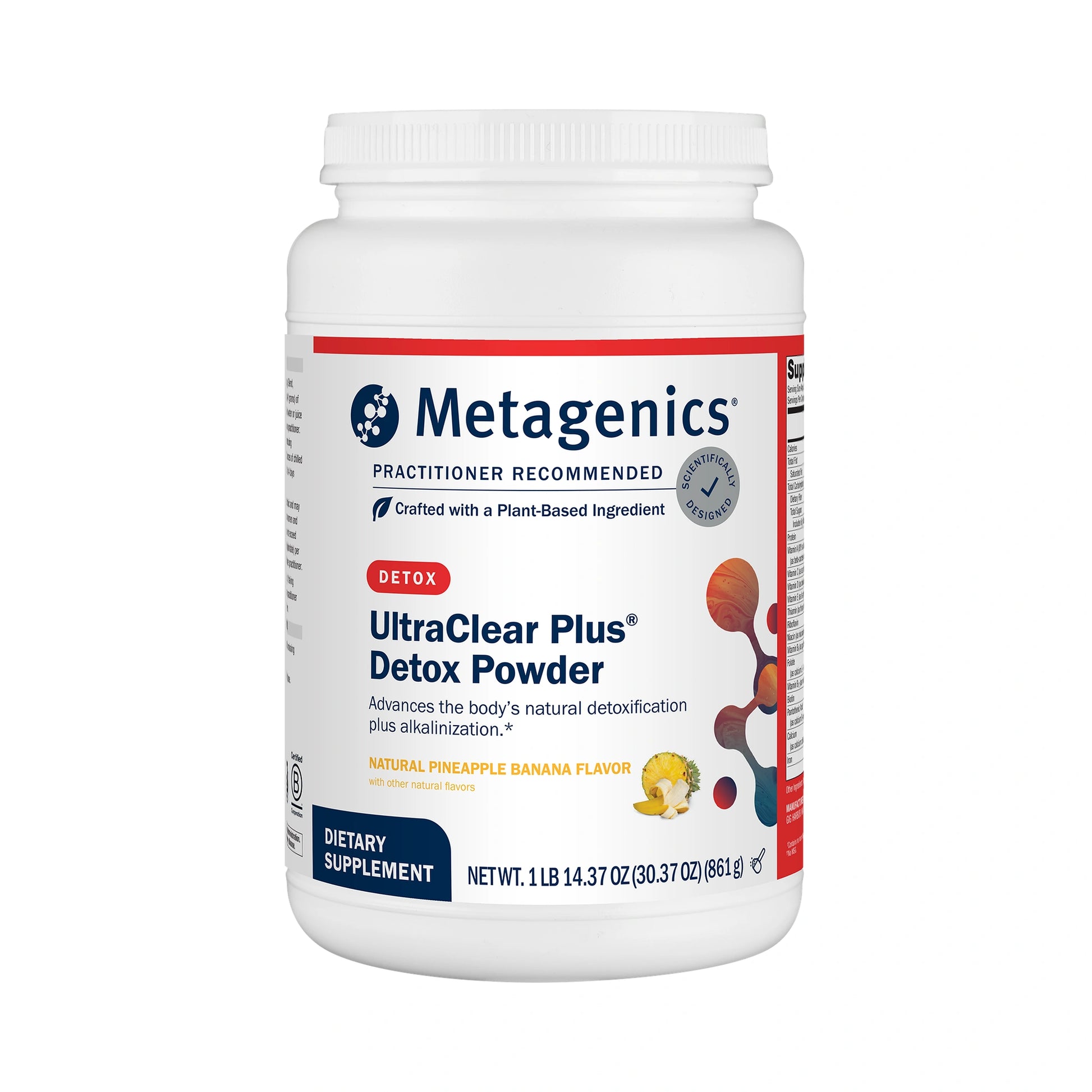 Metagenics UltraClear Plus Detox Powder Pineapple Banana 861g