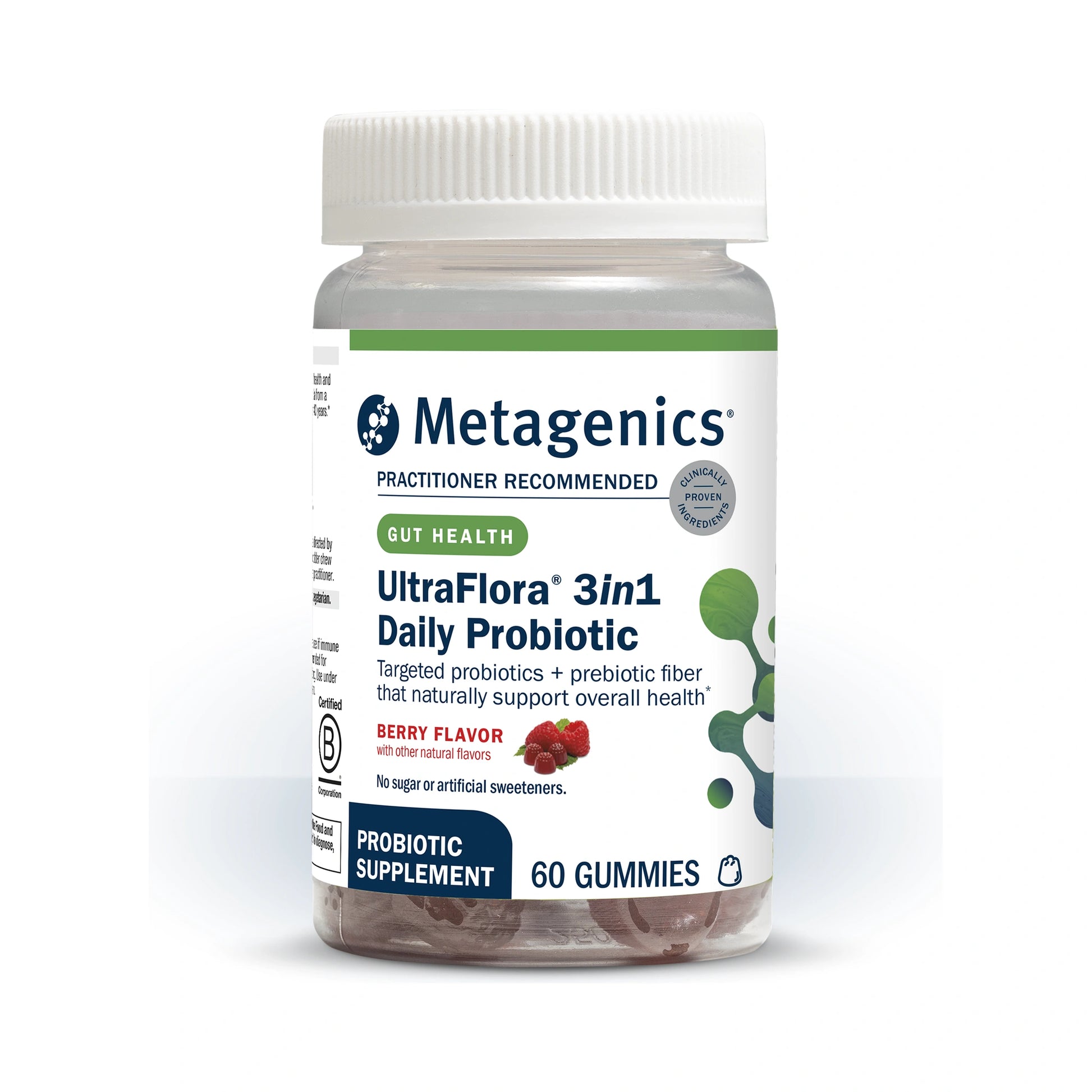 Metagenics UltraFlora 3-in-1 Daily Probiotic 60 Gummies