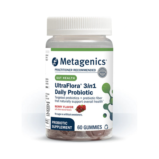 Metagenics UltraFlora 3-in-1 Daily Probiotic 60 Gummies
