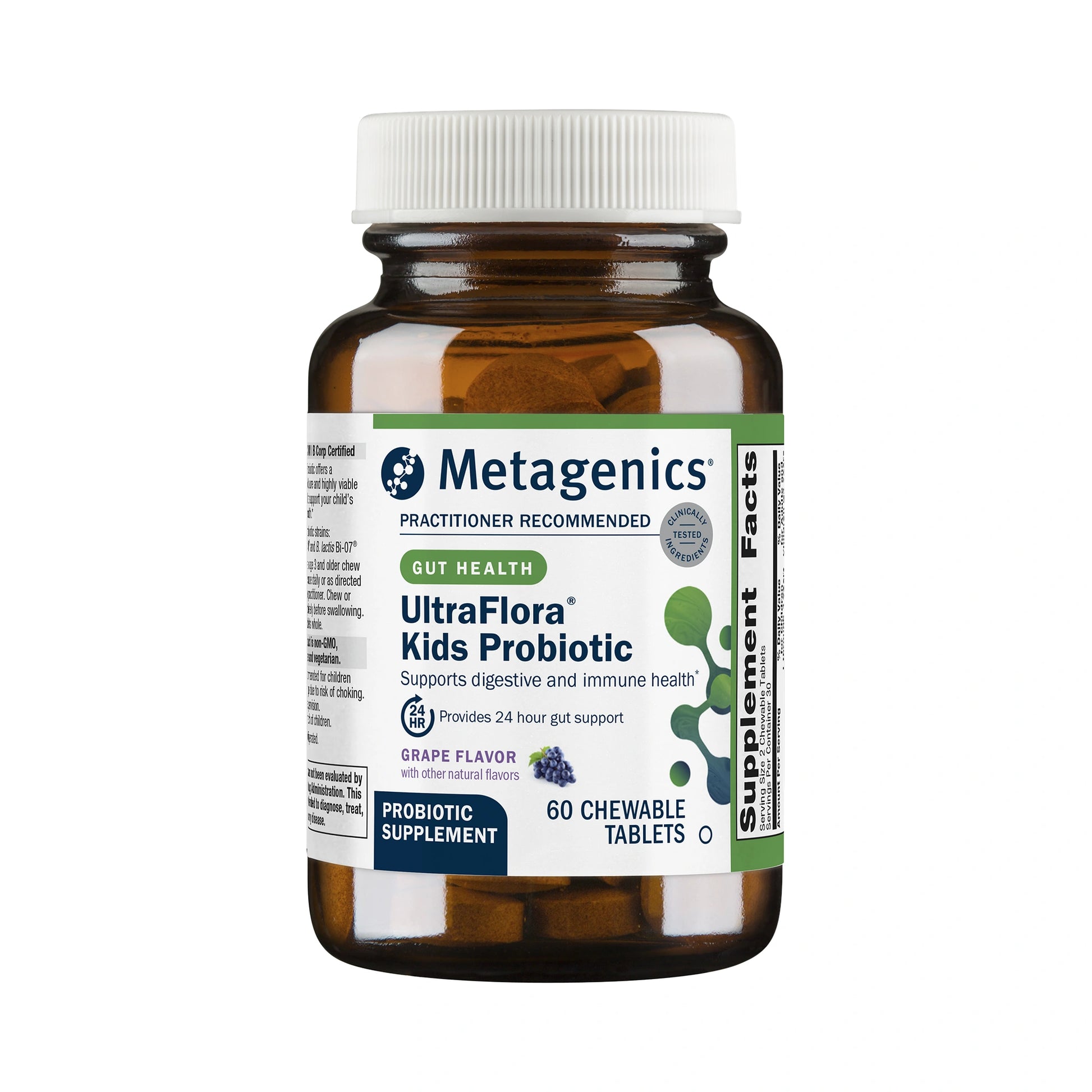 Metagenics UltraFlora Kids Probiotic 60 Chewable Tablets