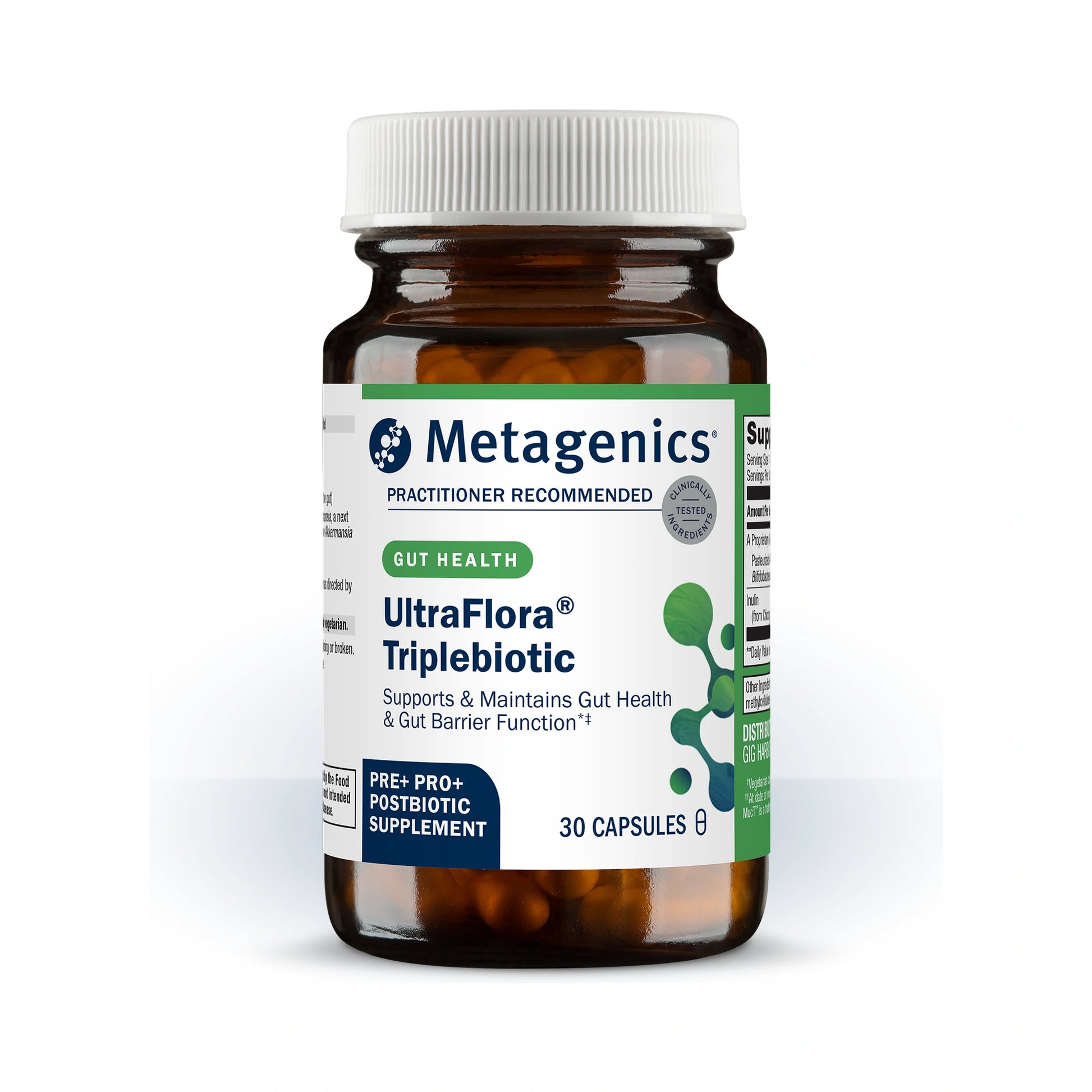 Metagenics UltraFlora Triplebiotic 30 Capsules