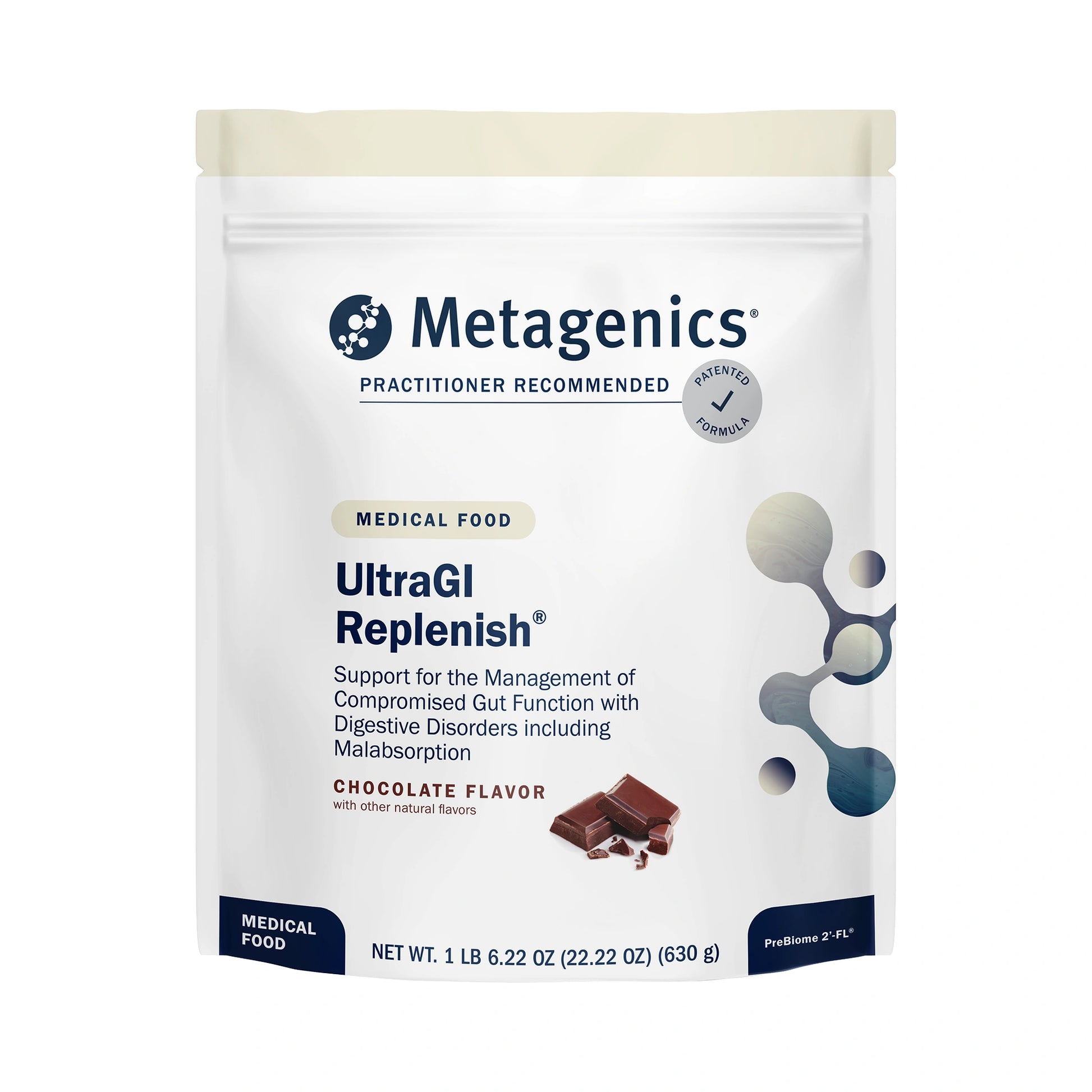 Metagenics UltraGI Replenish Chocolate 630g