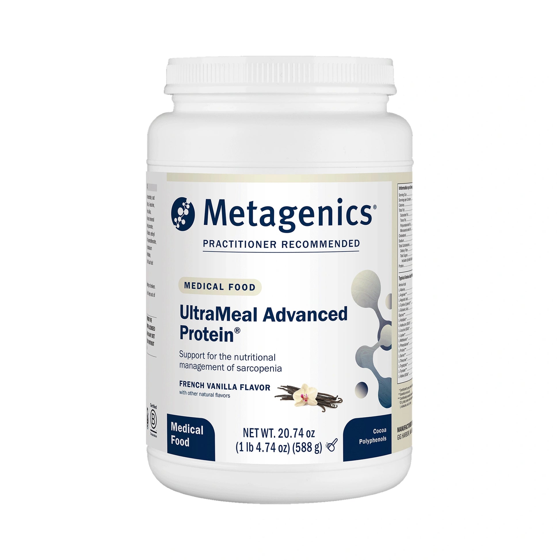 Metagenics UltraMeal Advanced Protein Vanilla 588g