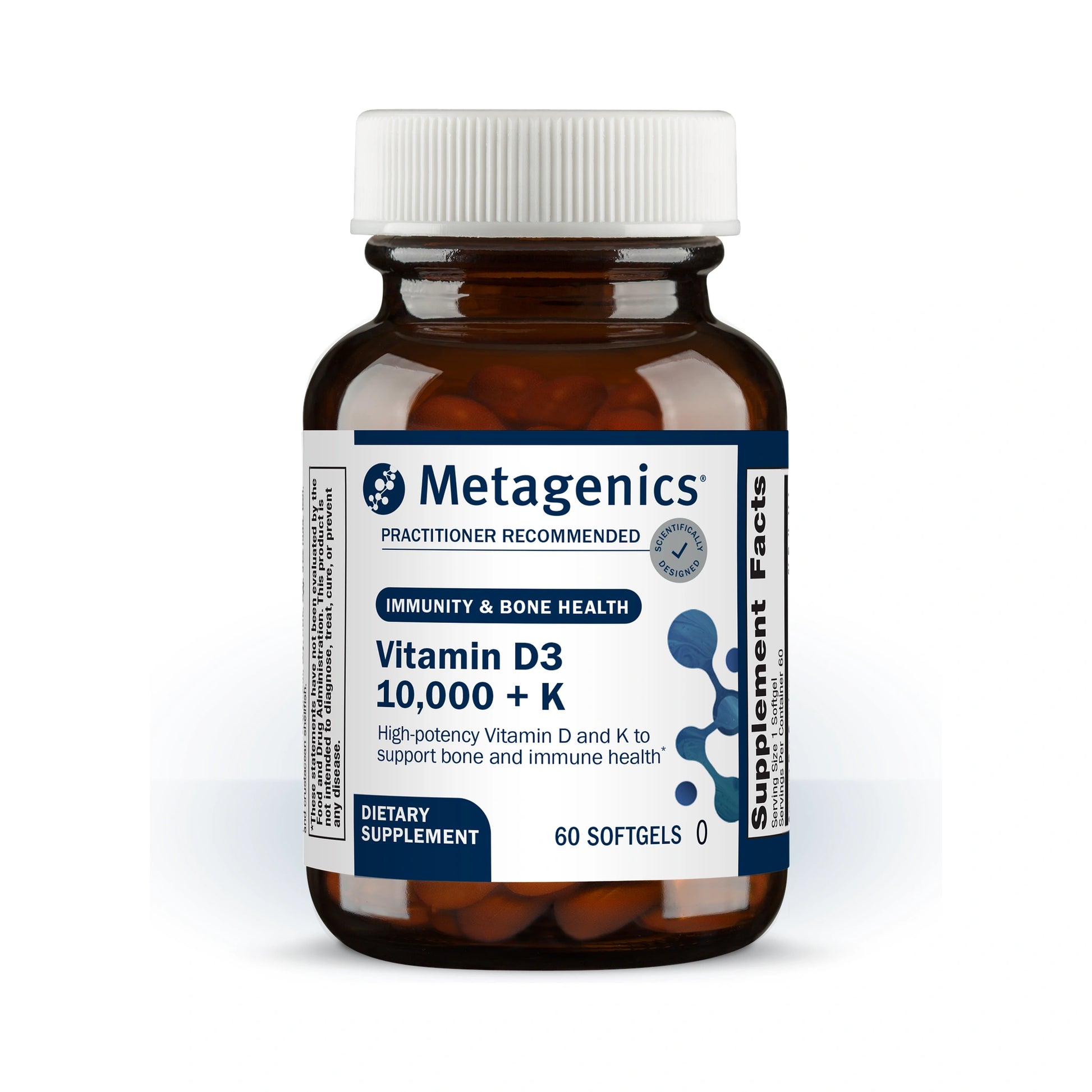Metagenics Vitamin D3 10,000 + K 60 Softgels