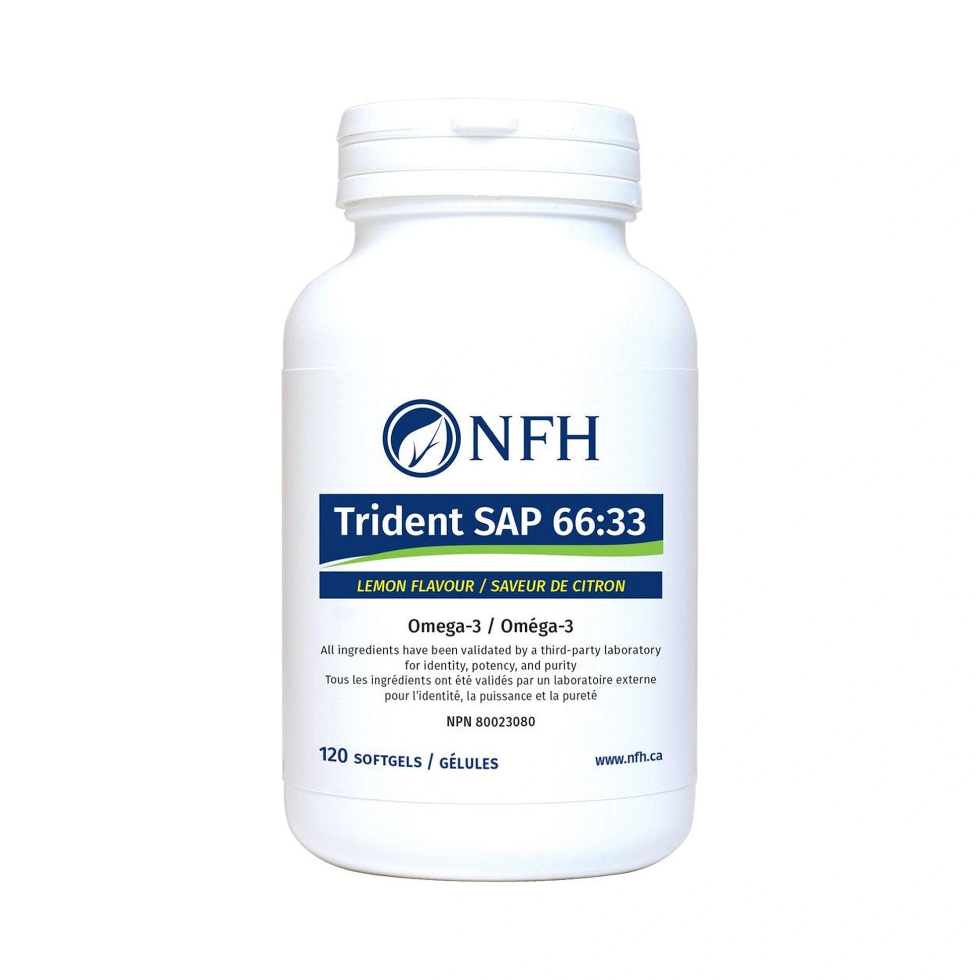 NFH Trident SAP 66:33 Natural Lemon Flavour 120 Softgels