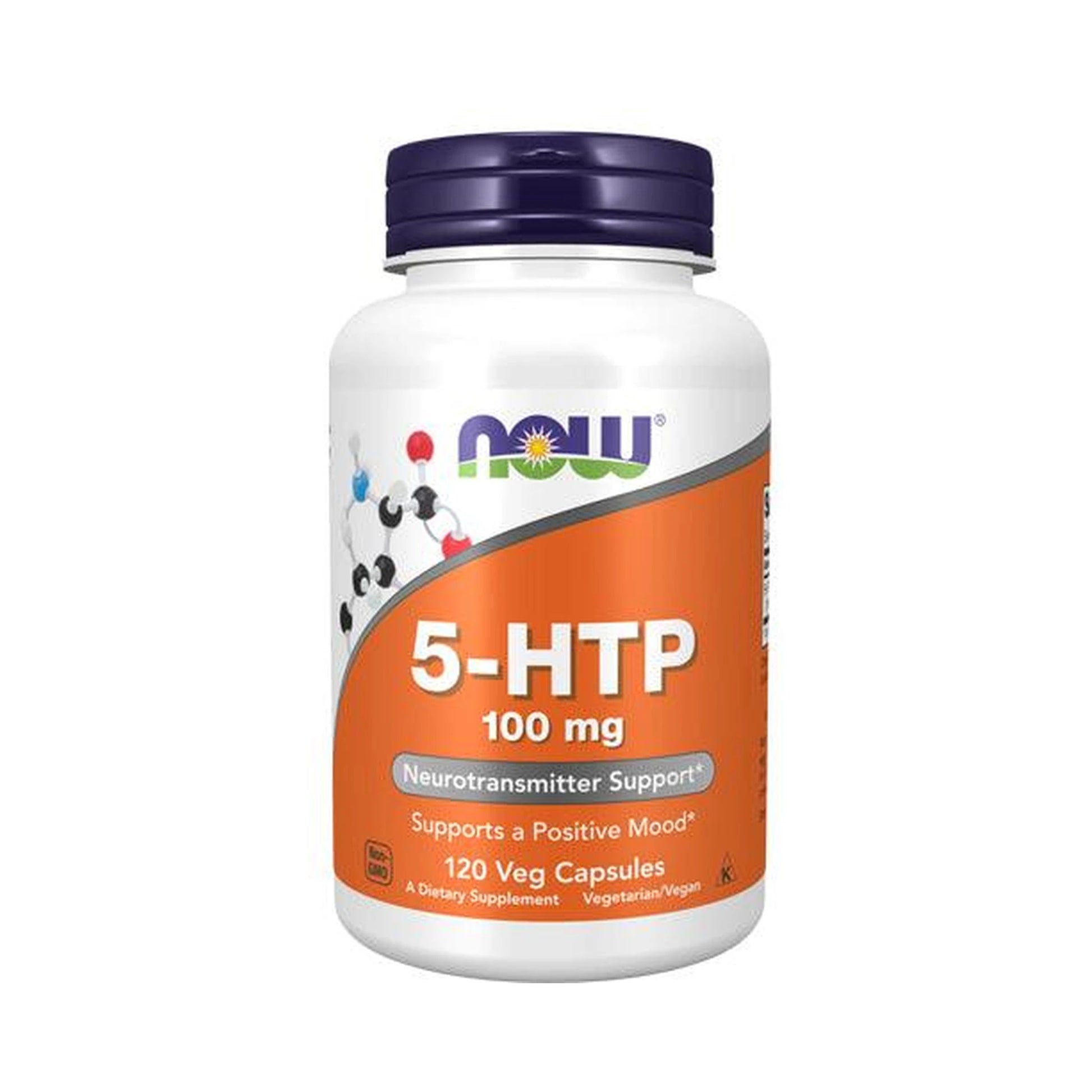 NOW 5-HTP 100mg 120 Veg Capsules