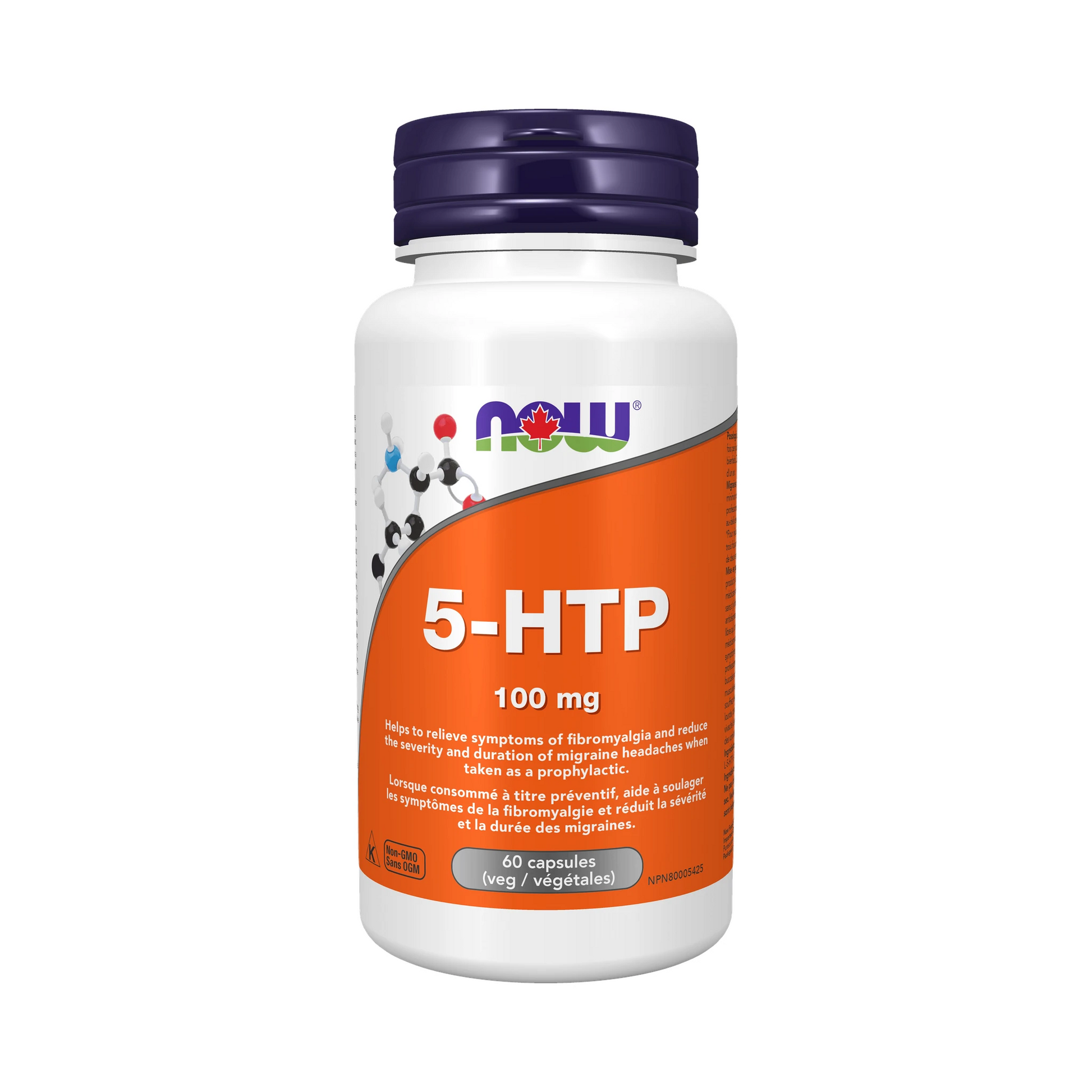 NOW 5-HTP 100mg 60 Veg Capsules