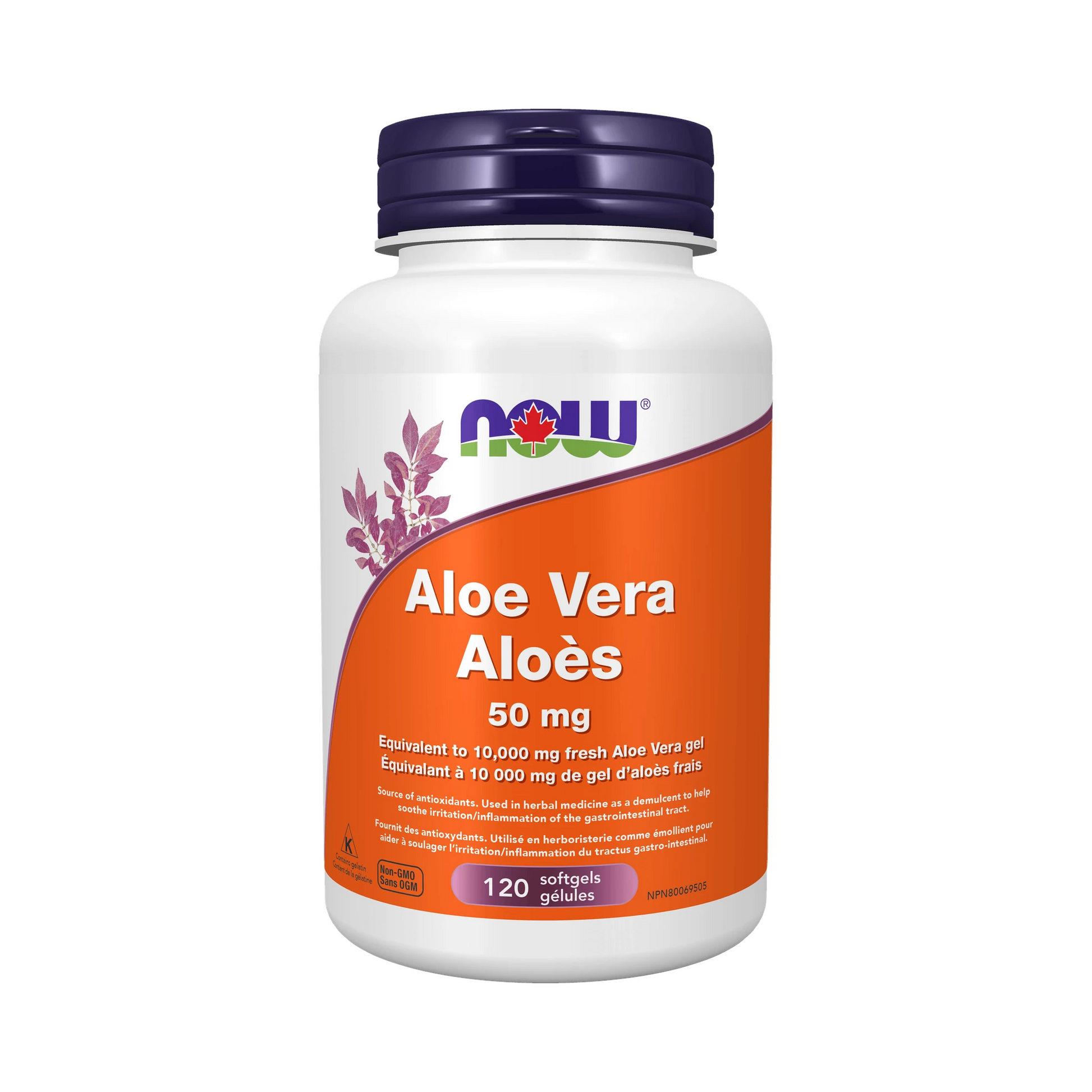 NOW Aloe Vera Concentrate 50mg 120 Softgels