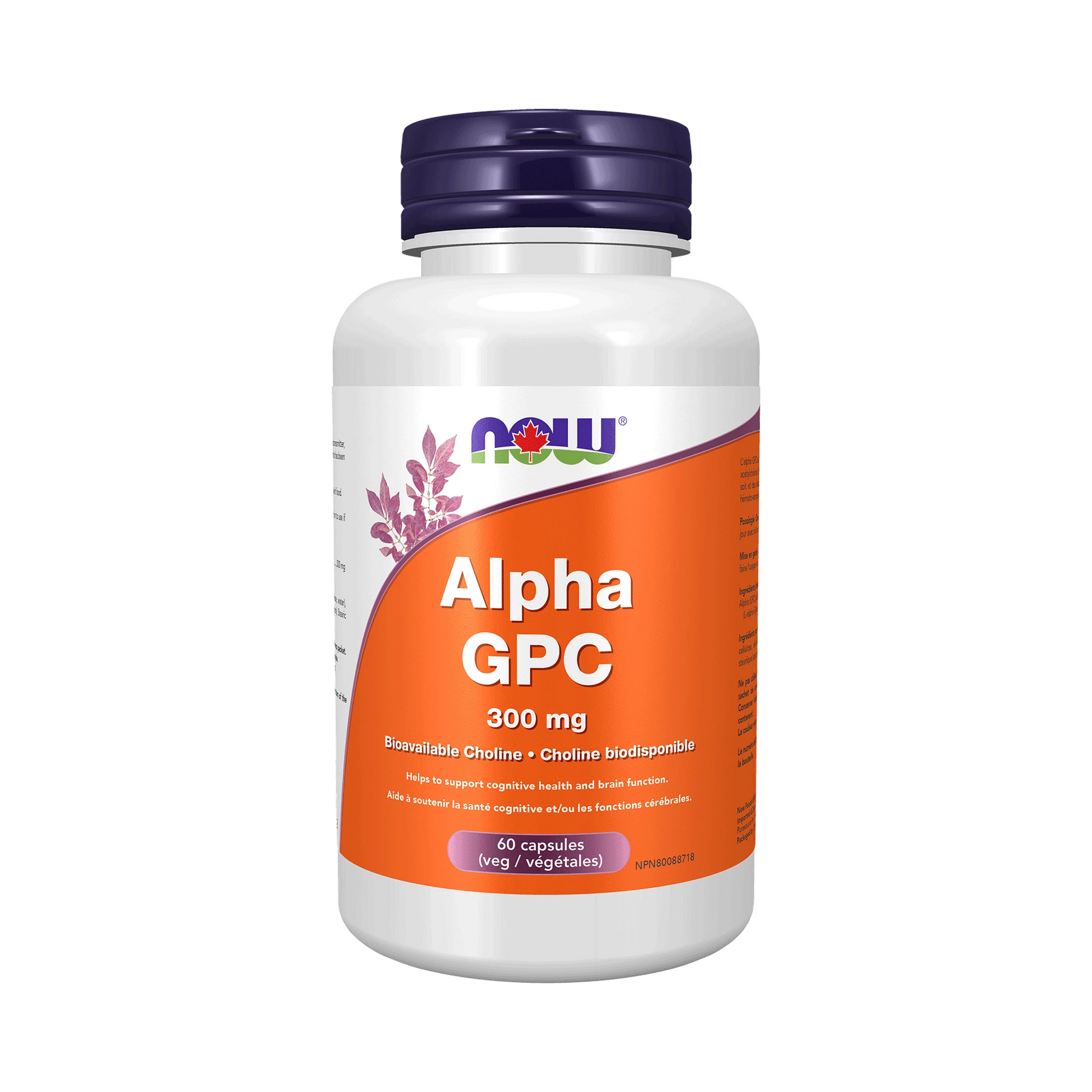 NOW Alpha GPC 300mg 60 Veg Capsules