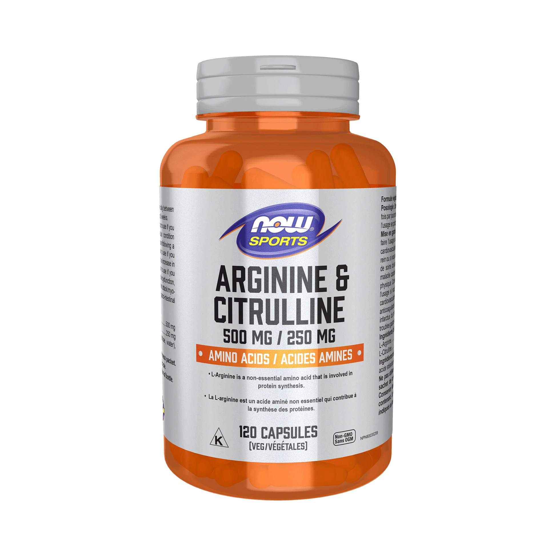 NOW Arginine & Citrulline 120 Veg Capsules