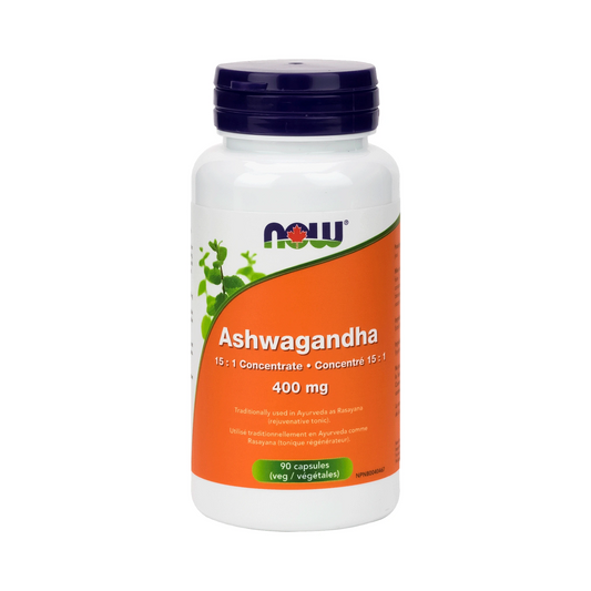 NOW Ashwagandha Extract 400mg 90 Veg Capsules