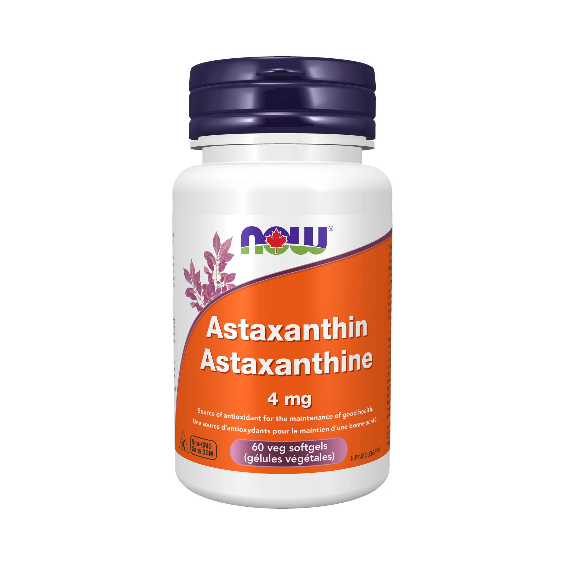 NOW Astaxanthin 4 mg 60 Veg softgels