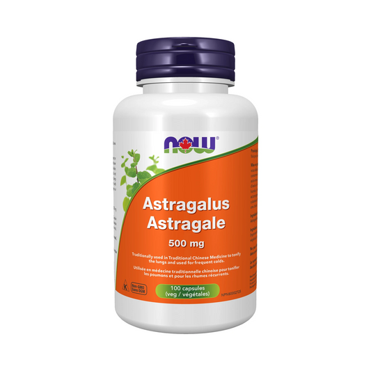 NOW Astragalus 500mg 100 Veg Capsules