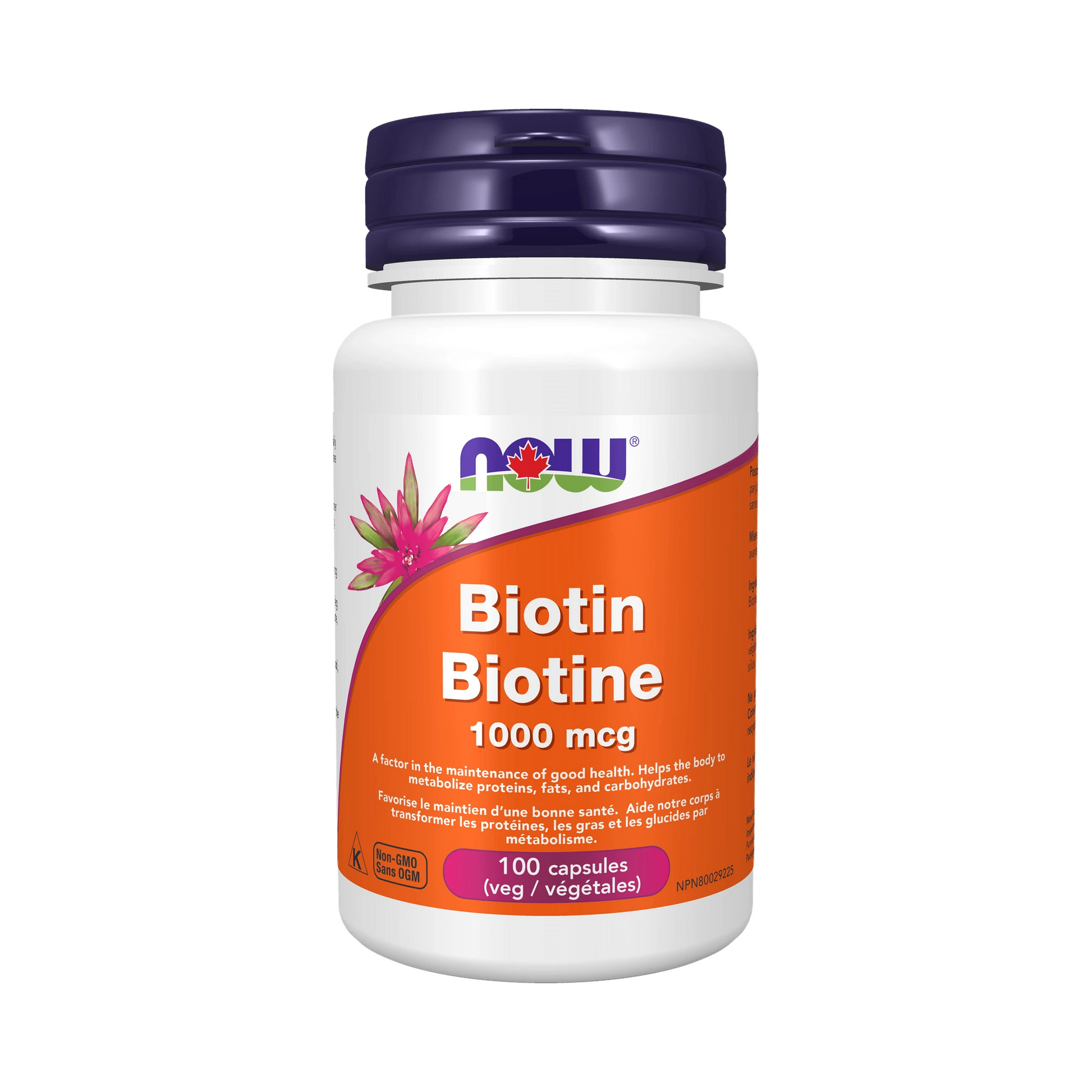 NOW Biotin 1,000mcg 100 Veg Capsules