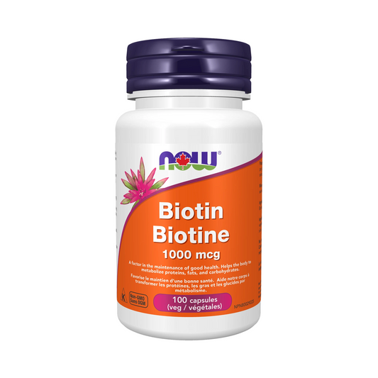 NOW Biotin 1,000mcg 100 Veg Capsules