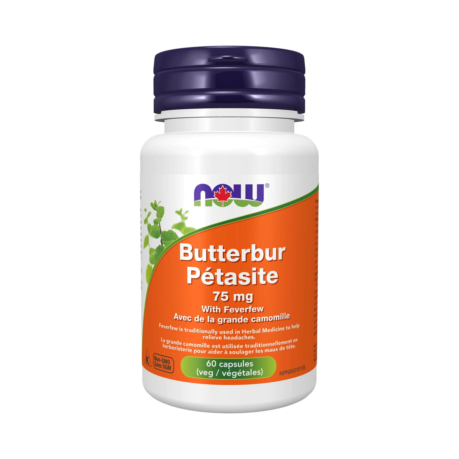 NOW Butterbur Extract 75 mg 60 Veg Capsules