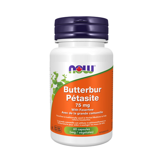 NOW Butterbur Extract 75 mg 60 Veg Capsules