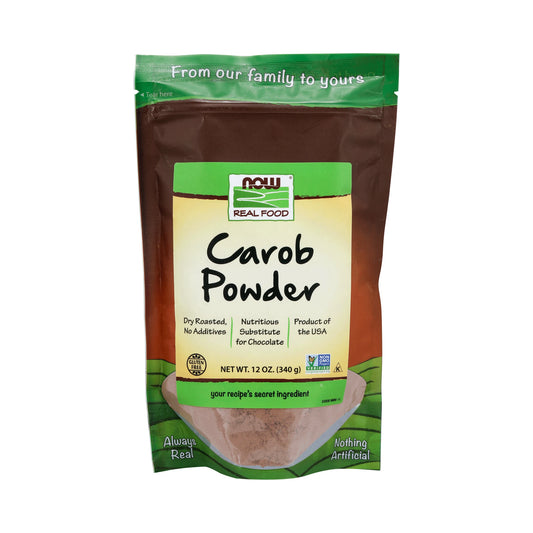 NOW Carob Powder, Roasted 340g