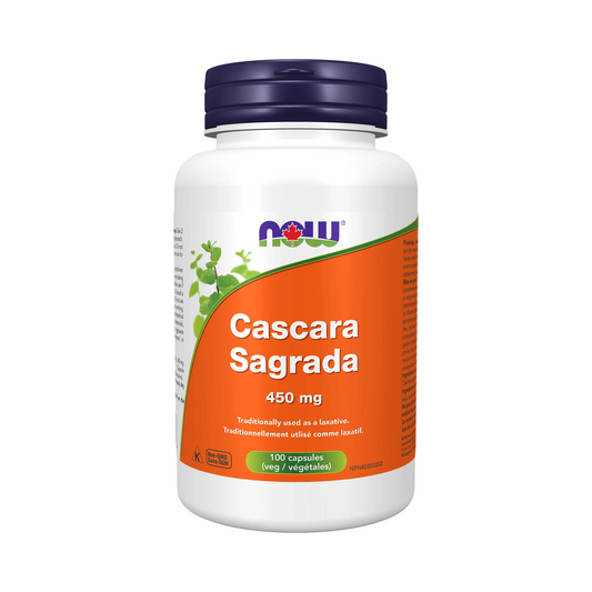 NOW Cascara Sagrada 450mg 100 Veg Capsules