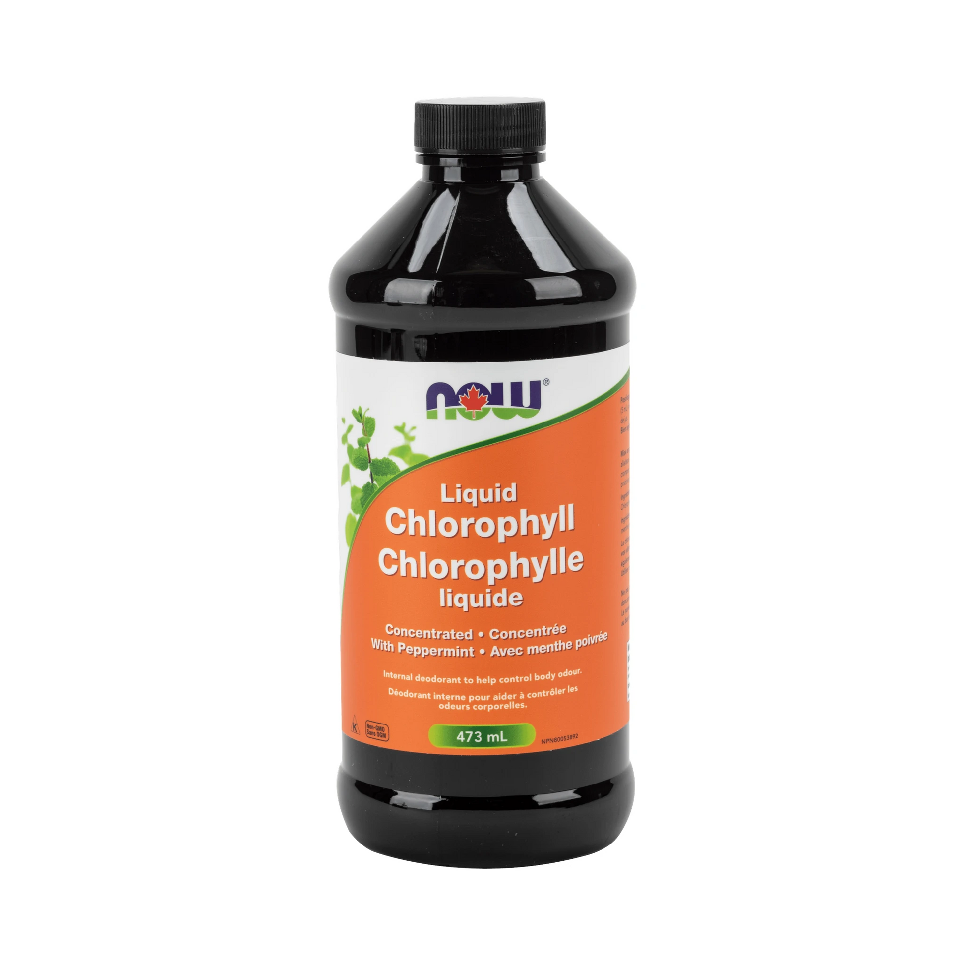 NOW Chlorophyll Liquid + Mint 473mL