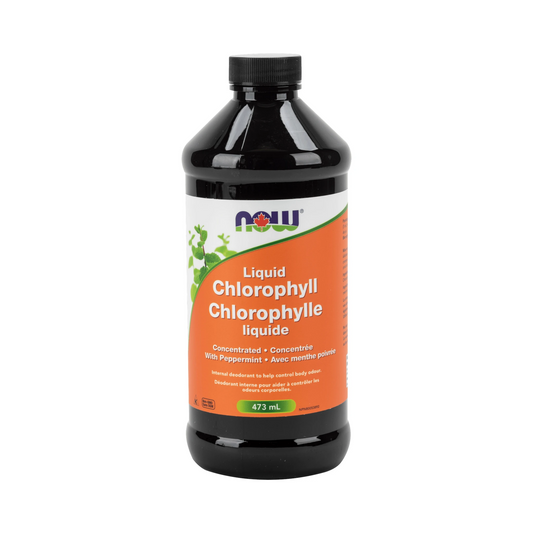 NOW Chlorophyll Liquid + Mint 473mL